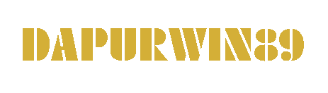 Logo resmi DAPURWIN89 warna emas dengan latar transparan